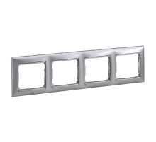 Legrand DIY Valena Алюм Рамка 4-ая гориз.