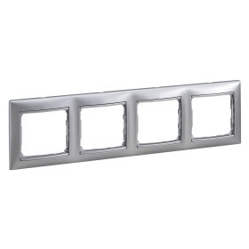 Legrand DIY Valena Алюм Рамка 4-ая гориз.
