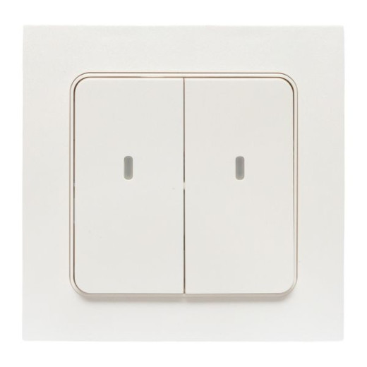 Умный выключатель Стокгольм 2-кл. белый Zigbee EKF Сonnect