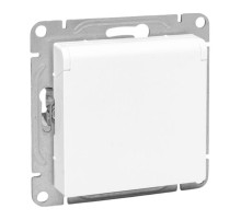 EKF Эпика Механизм розетки, 16А, IP44, с заземлением, со шторками, c крышкой, белый.