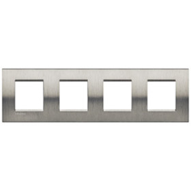 BT LL Фактурная сталь Рамка прямоугольная, 2+2+2+2 мод.