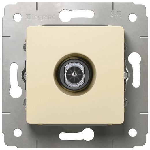 ТВ розетка - Cariva - проходная - 14 дБ - 2150/2400 МГц - слоновая кость