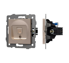 Arlight Механизм компьютерной розетки SCT-MPC1-PL-GD-V (RJ-45, CAT6) (-)