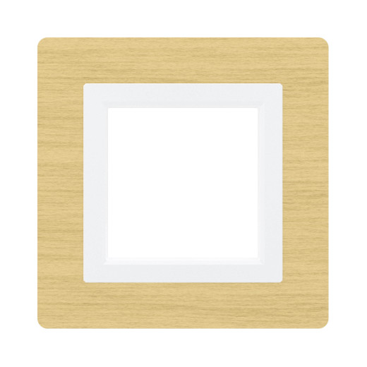 Рамка из натурального дерева 1 пост (2 мод.), Avanti, беленый дуб