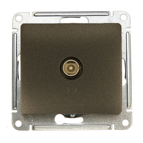 Systeme Electric Glossa Антрацит Розетка TV коннектор