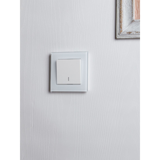 BRITE Выключ. 1-кл. прох. с инд. 10А ВС10-1-7-БрБ бел. IEK