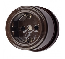 BIRONI Лизетта Керамика Коричневый Розетка с/з