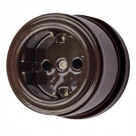 BIRONI Лизетта Керамика Коричневый Розетка с/з