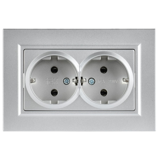 BRITE Роз 2-я с з/к без з/ш пл 16А в сб РСПл12-3-БрА алю IEK