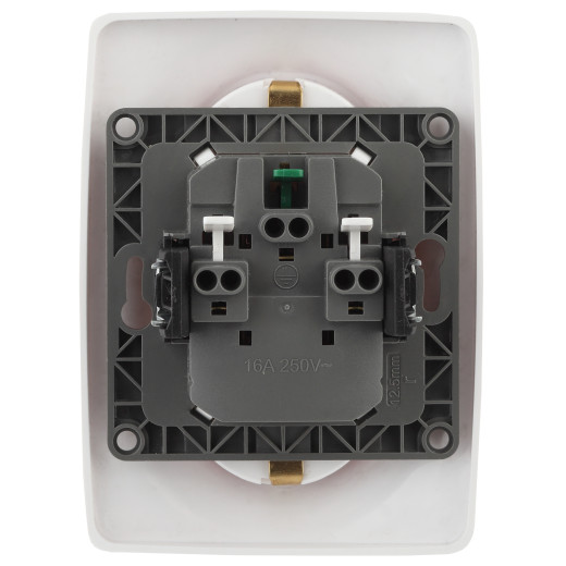 Розетка ЭРА Серия 12 12-2106-01 двойная с заземлением 2X2P+E Schuko 16A-250В IP20 белый