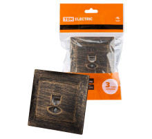 TDM Розетка компьютерная RJ45  старинная бронза 