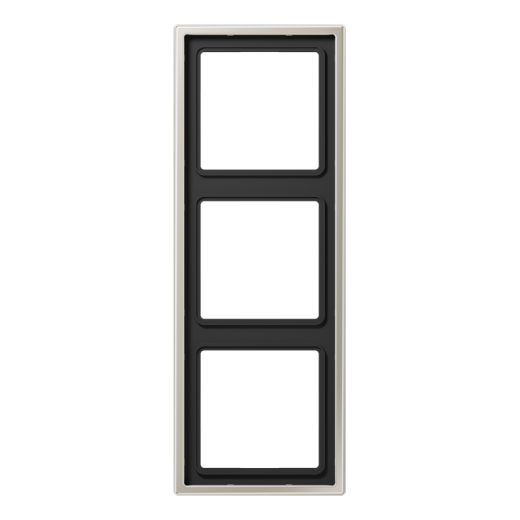 Рамка для вертикальной и горизонтальной установки, 3 поста, металл, нержавеющая сталь, Edelstahl