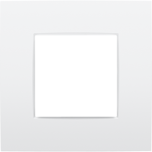 Intense Рамка на 1 пост, белый матовый
