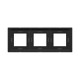 Рамка из металла 3 поста (6 мод.), Avanti, графитовая