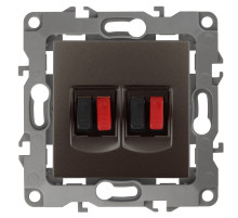 ЭРА Розетка Серия 12 12-3112-13 аудио двойная IP20 бронза