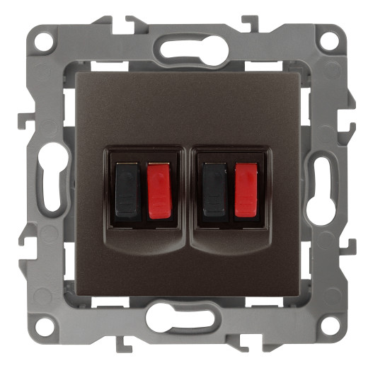 Розетка ЭРА Серия 12 12-3112-13 аудио двойная IP20 бронза