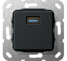 Gira S-55 Черный Разъем USB 3.0 A