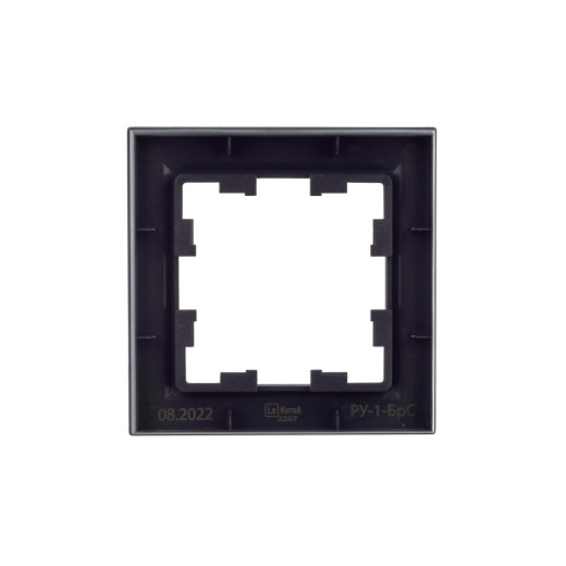 BRITE Рамка 1-мест. РУ-1-БрС сталь IEK