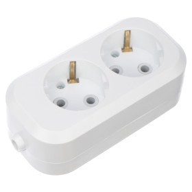 REXANT Колодка 2 гнезда с заземлением.