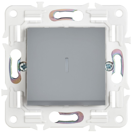 SKANDY Выключ. 1-кл. прох. с инд. 10А SK-V08Gr сер. IEK