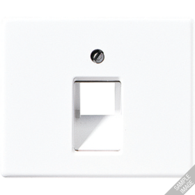 JUNG SL 500 Черная Накладка 1-ой наклонной ТЛФ/комп розетки