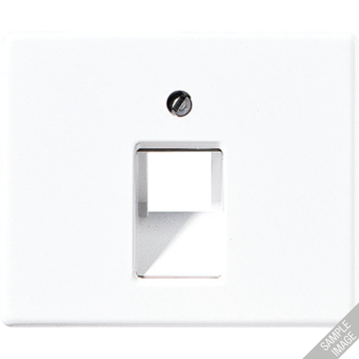 Крышка для одинарной телефонной и компьютерной розетки UAE, черная