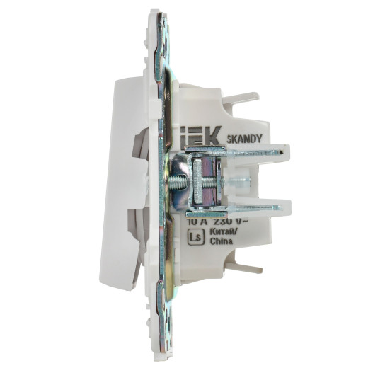 SKANDY Выключ. 2-кл. перекр. 10А SK-V06W арк. бел. IEK