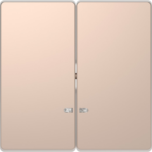 MERTEN D-Life КЛАВИША 2-ная с линзой для LED модуля, ШАМПАНЬ