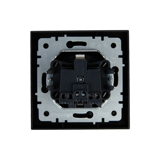 BRITE Роз. с з/к/ш 16А в сб. РСР14-1-0-БрЧ черн. IEK