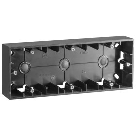 Simon 15 Графит Коробка 3-ая для наружного монтажа