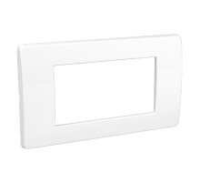 DKC Brava Рамка на 4 модуля, белая, RAL9010