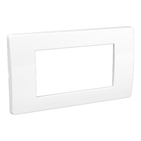 DKC Brava Рамка на 4 модуля, белая, RAL9010