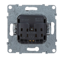 Legrand/Daccord SUNO Алюминий Розетка 2К 16А 250В. Винтовые зажимы..