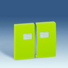 Simon 44 Aqua Фисташковая Клавиша двойная для выключателя с подсветкой