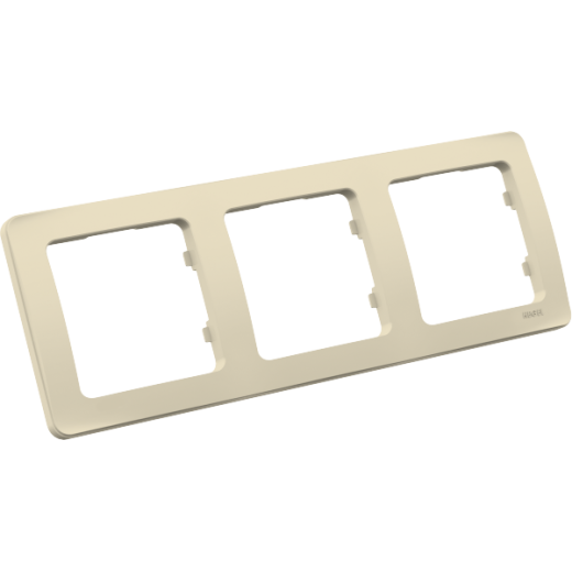 Р403-01 Рамка трёхместная, скрытой установки, цвет слоновая кость