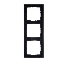 Legrand/Daccord SUNO Темно-серый Рамка декоративная универсальная 3-постовая.