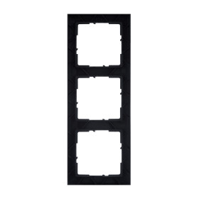 Legrand/Daccord SUNO Темно-серый Рамка декоративная универсальная 3-постовая.