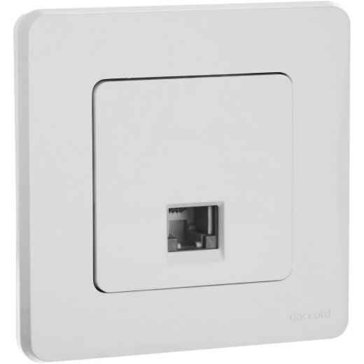 Розетка телефонная RJ11 - Legrand/Daccord Inspiria - белый