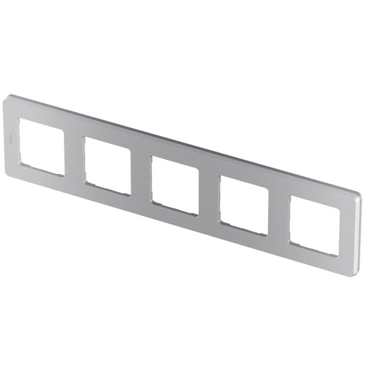 Рамка 5 постов - Legrand/Daccord Inspiria - алюминий