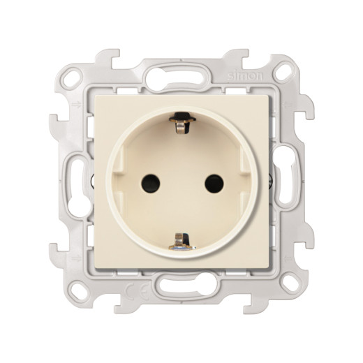 Розетка 2К+3 Sсhuko с защитными шторками, сл.кость