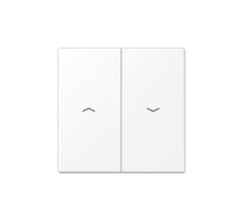 JUNG LS 990 Белый матовый Клавиша 2-ая жалюзийного выключателя с символами «стрелки»