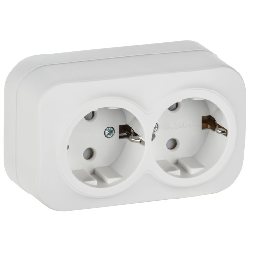 GLORY Роз. 2-я с з/к/ш о/у 16А РСш22-3-ХБм бел. м. IEK