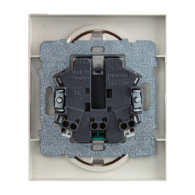 Legrand/Daccord SUNO Слоновая кость Силовая розетка двойная 2х2К+З 16А 250В. С защитными шторками. Безвинтовые зажимы.