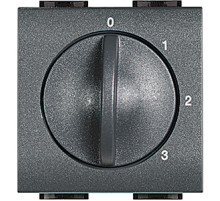 BT LL Антрацит Переключатель 4-x позиционный ля управления кондиционерами, вентиляторами, 2 мод..