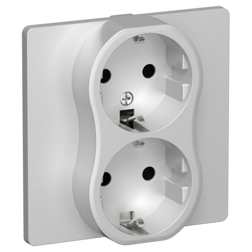 FLITE Роз. 2-я с з/к без з/ш б/к 16А РС12-1-К-ФлА ал. IEK