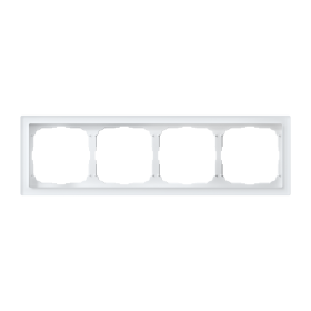 Systeme Electric ArtGallery Pure Органическое стекло Белый Рамка 4-ая