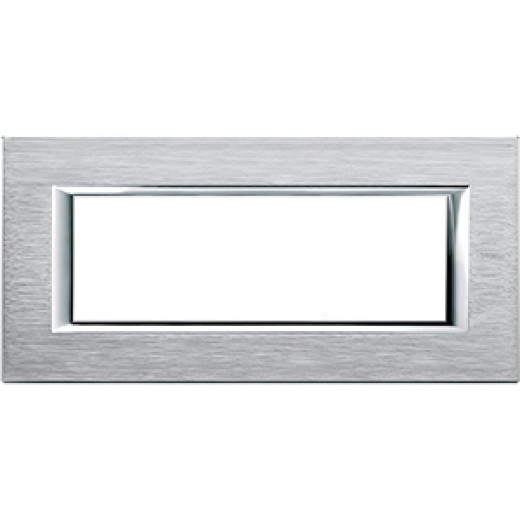 Axolute декоративные накладки прямоугольной формы, анодированные, цвет хром, на 6 модулей