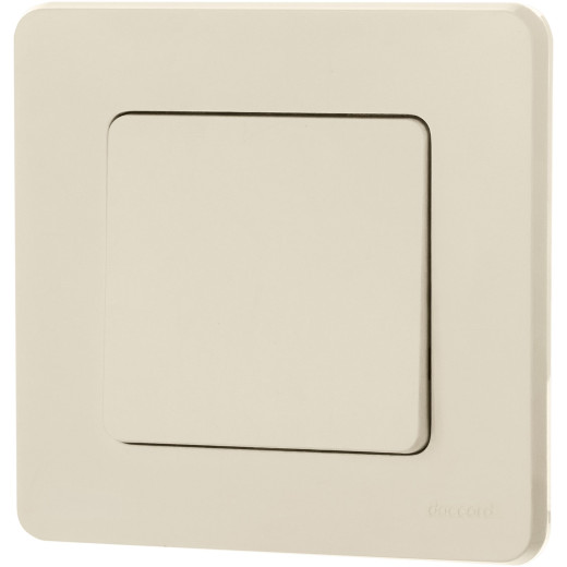 Выключатель одноклавишный - Legrand/Daccord Inspiria - 10АХ 250В безвинтовые зажимы - слоновая кость