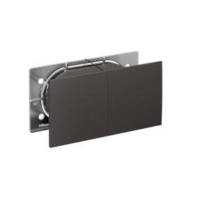 Systeme Electric AtlasDesign Базальт Розетка двойная с/з со штор.со сдвиж. крышк, 16А, в сборе