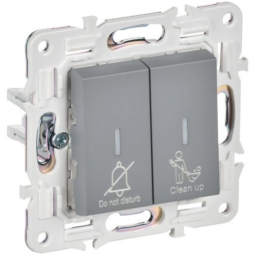 SKANDY Выключ. 2-кл. с инд. отел. 10А SK-V16Gr сер. IEK